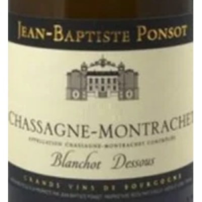 Jean Baptiste Ponsot Chassagne-Montrachet Blanchot Dessous 2021 (6x75cl)