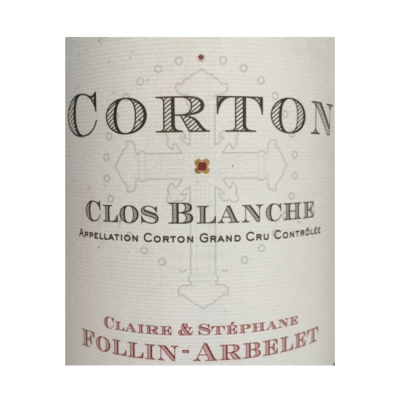 Claire & Stephane Follin-Arbelet Corton Grand Cru Clos Blanche 2022 (6x75cl)