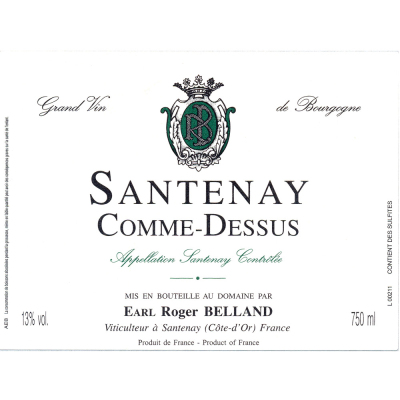 Roger Belland Santenay Comme Dessus 2021 (6x75cl)