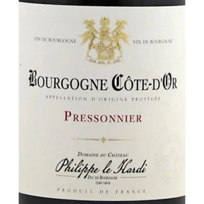 Domaine du Chateau Philippe-Le-Hardi, Bourgogne, Cote d'Or Pressonier 2021 (6x75cl)