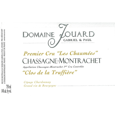 Gabriel et Paul Jouard Chassagne-Montrachet 1er Cru Les Chaumees Clos de la Truffiere 2021 (6x75cl)