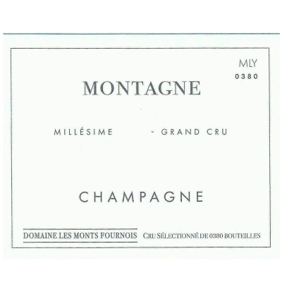 Domaine Les Monts Fournois, Montagne Grand Cru, Mailly-Champagne 2014 (6x75cl)