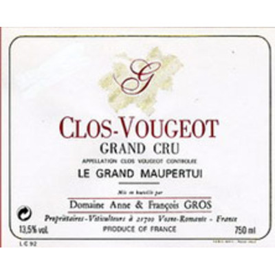 Anne-Francoise Gros Clos de Vougeot Grand Cru 2022 (3x75cl)