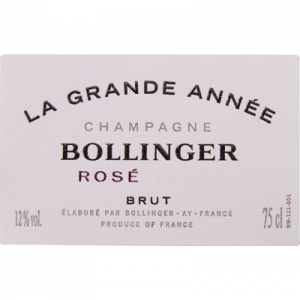 Bollinger La Grande Annee Rose 2012 (6x75cl)