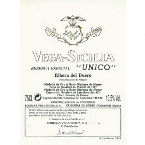 Vega Sicilia Unico Reserva Especial 2020 Release 2008, 2009 & 2010 (3x75cl)